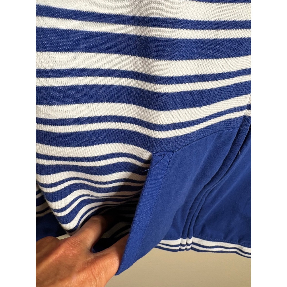 Disney Cruise Line Hoodie Women XL Blue White Striped Minnie Mouse Nautical - Picture 6 of 13